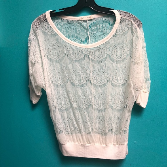 lace top • amber blue - Picture 1 of 1